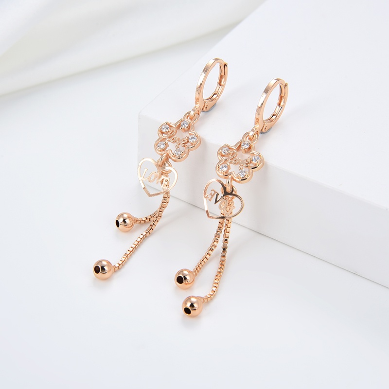 COD Anting Titanium Wanita Emas Muda Anti Karat Dewasa Tusuk Korea Asli Panjang Dan Luntur Korea Style Selamanya Dewasa 26