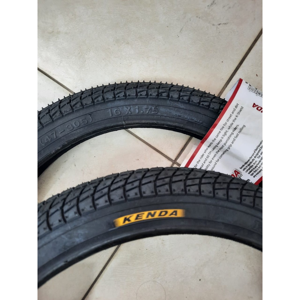 TERMURAH!!! Ban Luar Sepeda Ukuran 16 x 1.75 / KENDA KONTACT / Realpict / Satuan