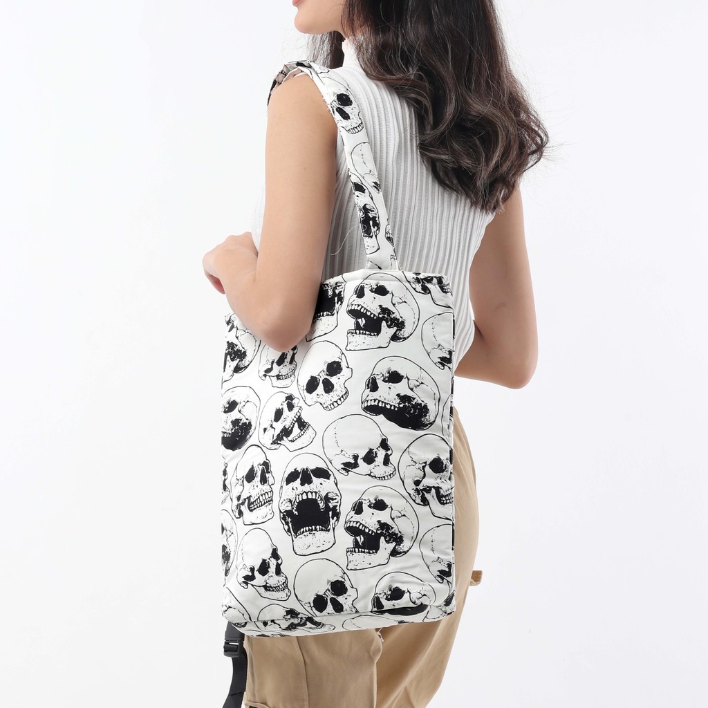 Tote Bag Kanvas Skull