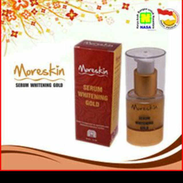 Moriskin serum gold nasa glowing wajah