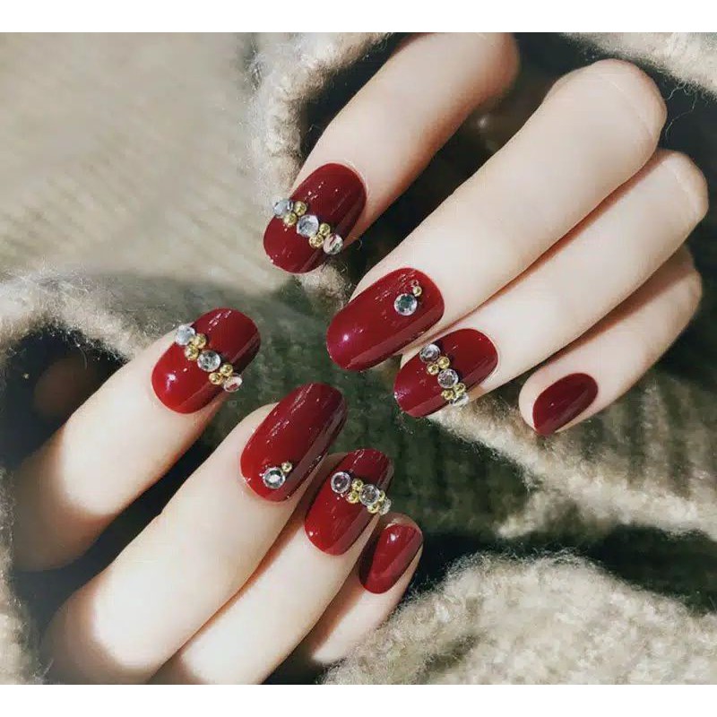 Kuku palsu FREE LEM /fake nails kuku 3d kuku wedding Kuku Palsu 3D Nail Art/ (3)