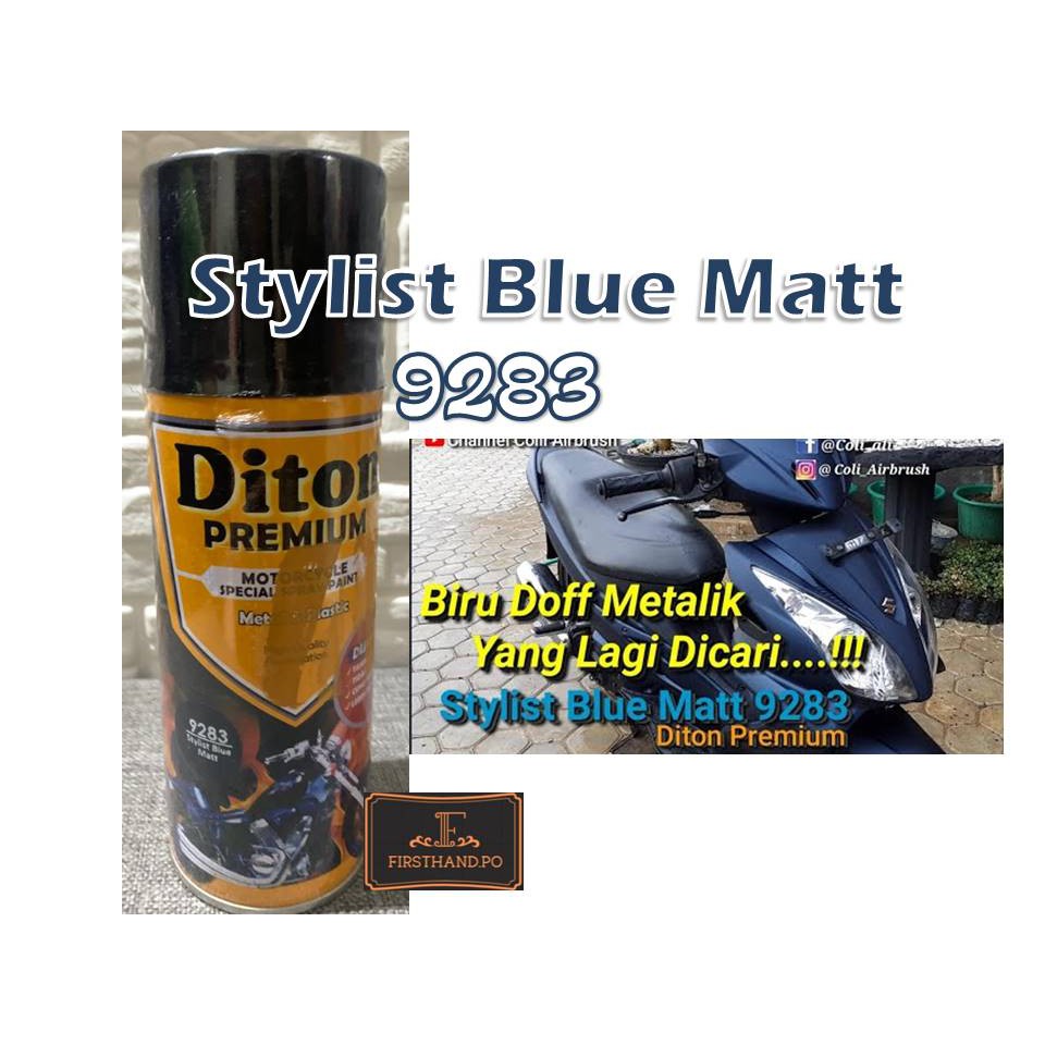 Cat Pilox Diton Premium Stylish Blue Matt 9283 400cc Biru Doff Matte