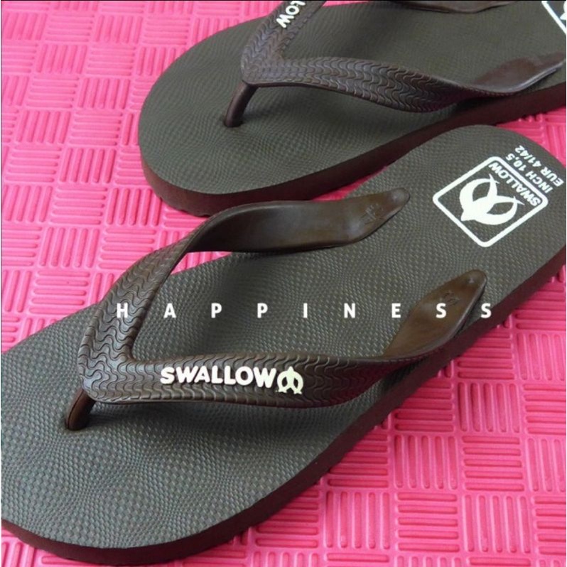 Sandal jepit Swallow Legian Brown nomor 10.5