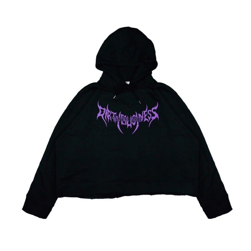 JAKET HOODIE CROP DIRTYBUSINESS HITAM DISASTER BES SELLER