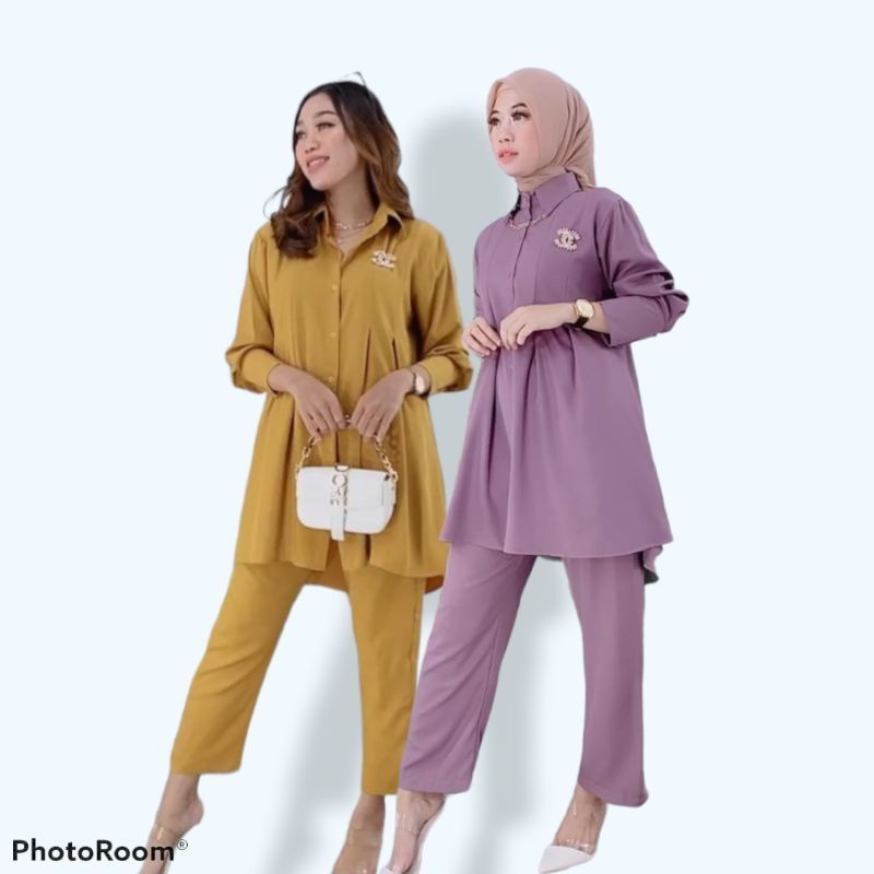 NEW MARFIE set BEST SELLER SET LONG TUNIK VIRAL