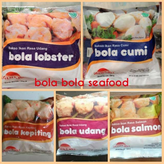 

Minaku bola udang salmon cumi lobster 200gr