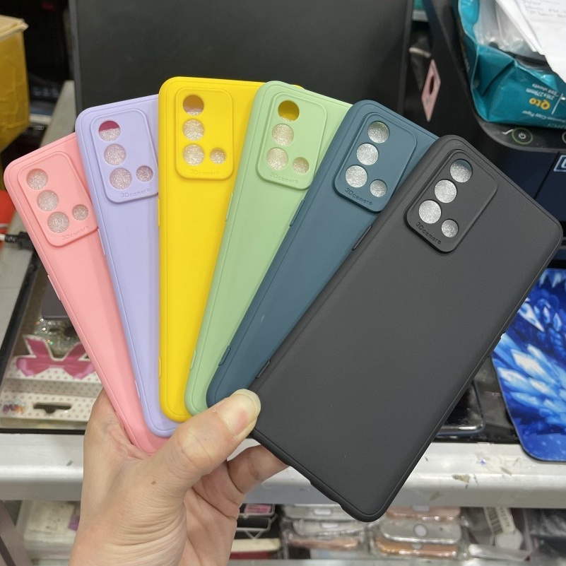 CASE BABY SKIN MACARON + PROTECT CAMERA OPPO A74 4G SOFTCASE - FA