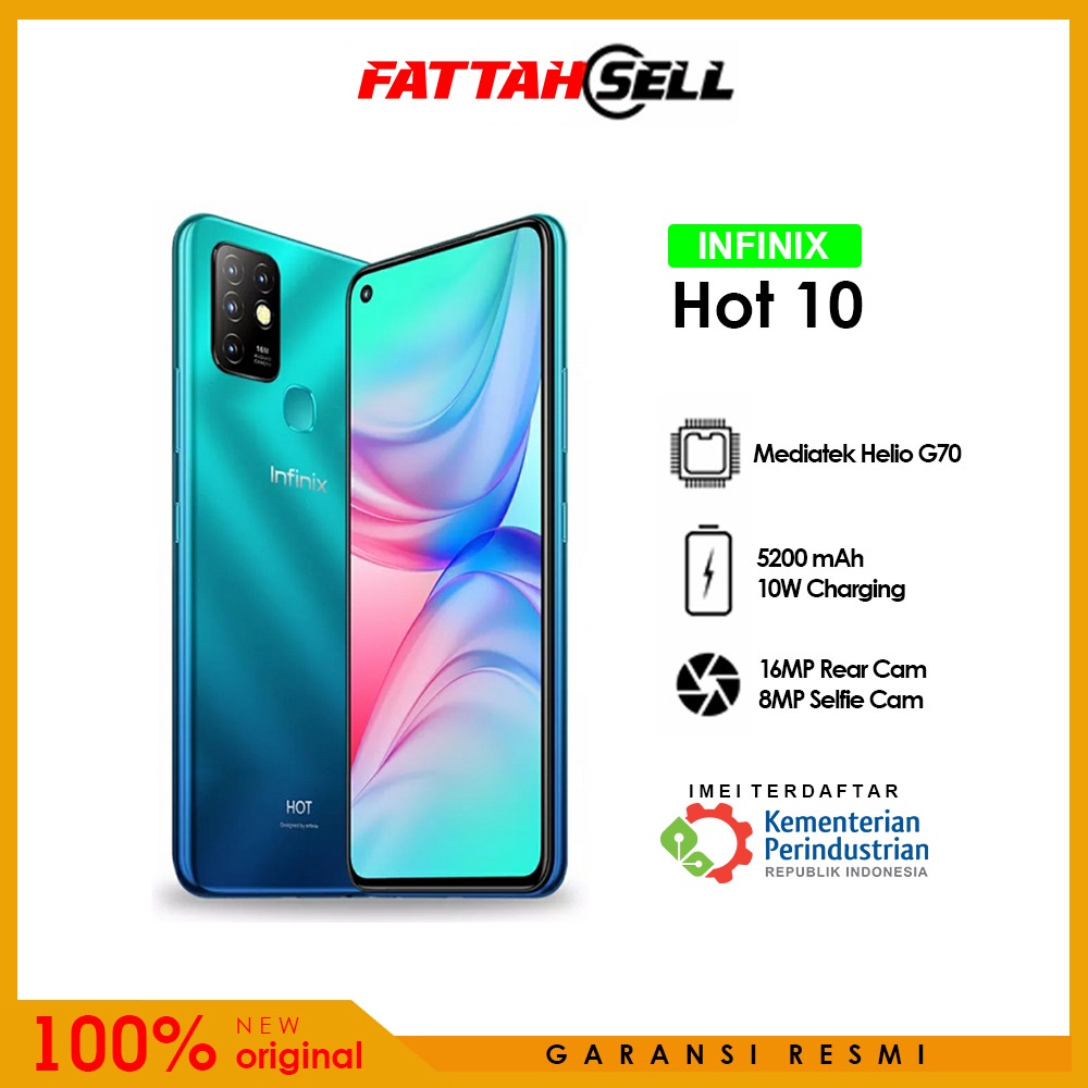 INFINIX HOT 10 4/128 GB - GARANSI RESMI