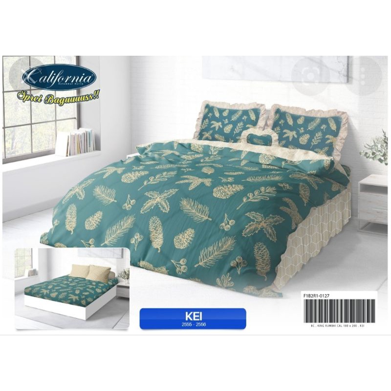 CALIFORNIA - Bedcover california TANPA SPREI ukuran besar 200x200