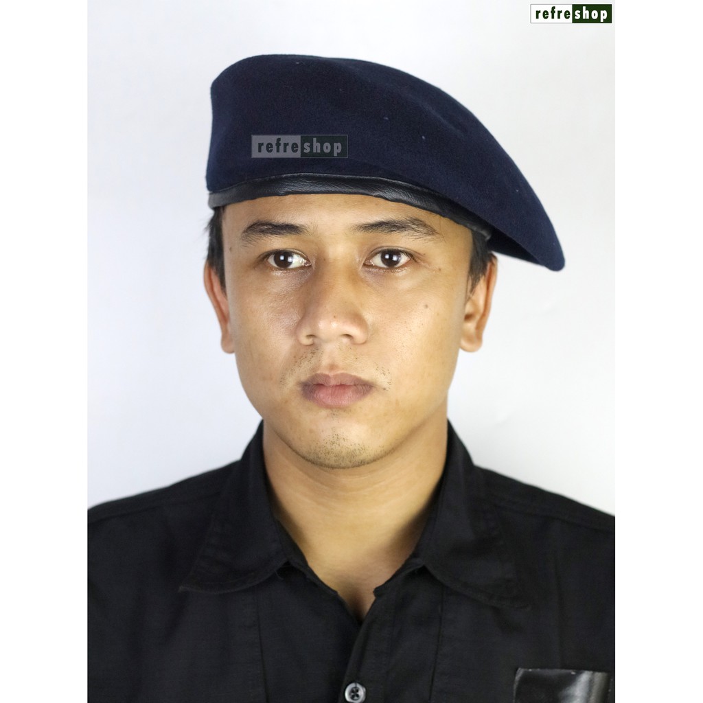 Baret Biru Tua Navy TNI AL Angkatan Laut Grosir Murah Berkualitas BRB3