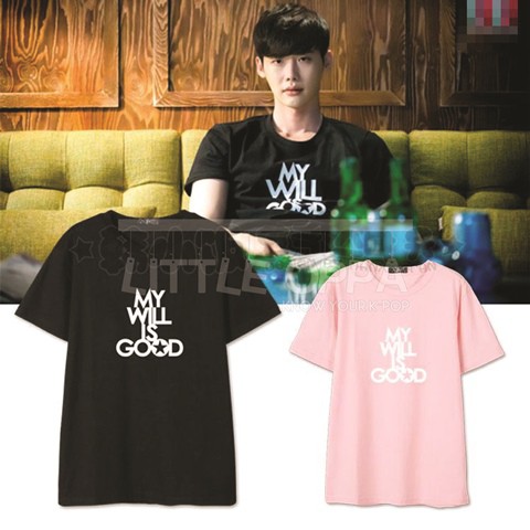 KAOS T-SHIRT IDOL FASHION LEE JONG SUK MY WILL IS GOOD