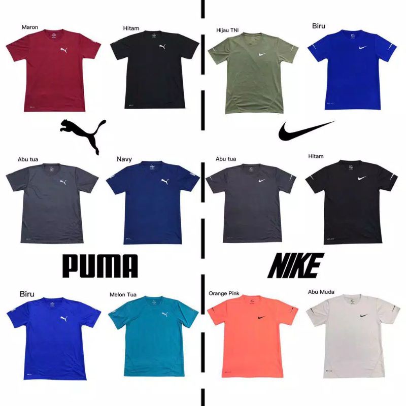Kaos Olahraga Nike / Jersey Olahraga Pria / Baju Pria / Baju Training Polos / Kaos Olahraga Gym / Ba