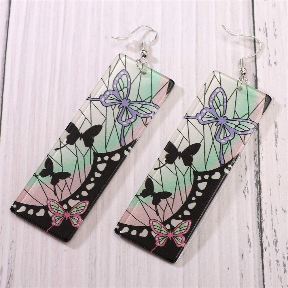 TOP Drop Earrings Perhiasan Kartun Ear Studs Tsuyuri Kanawo Menjuntai Anime