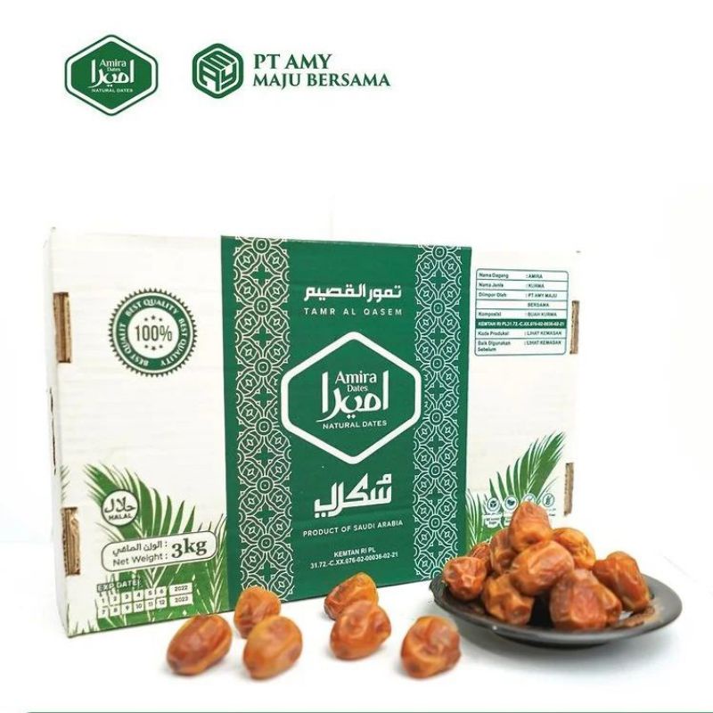 

Kurma Sukari Al Qasim Amira 3Kg - Kurma Sukkari - Kurma Untuk Buka Puasa