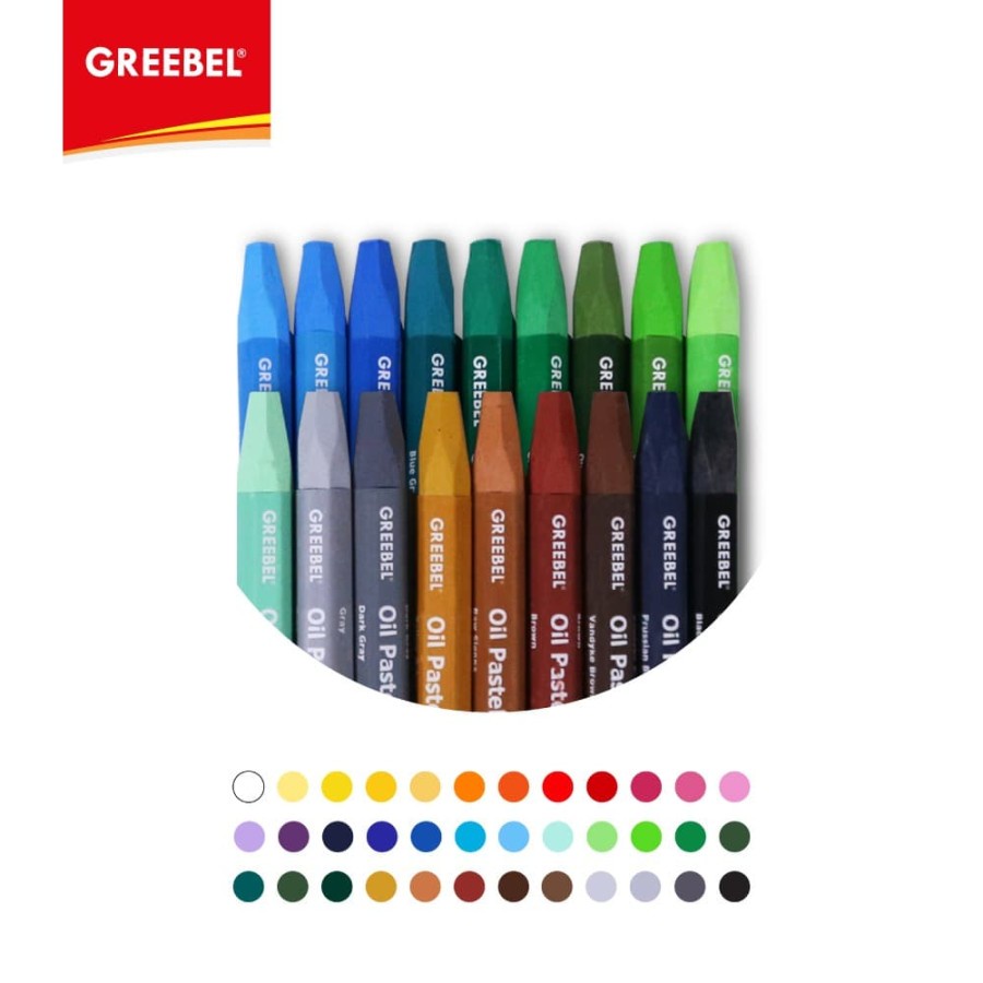 Krayon Greebel Kids Oil Pastel Crayon 36 Color/ Warna