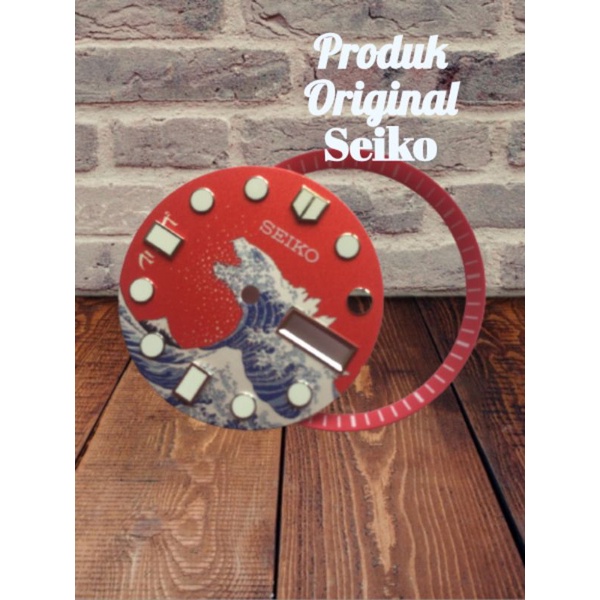 Dial/plat Seiko after market kanagawa red godzilla for nh36, 7s26 dll