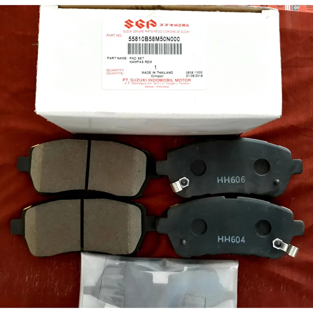 BRAKE PAD ORIGINAL - KAMPAS REM DEPAN ERTIGA (2012-2017) / ALL NEW BALENO (2018-2021) / SWIFT 2013