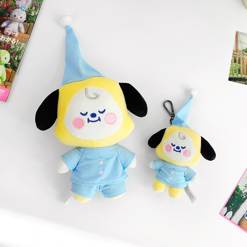 [BS] BISA COD Key Chain Pajama BTS BT21 KPOP Bag Charm Gantungan Kunci Dream Baby Plush - KP778