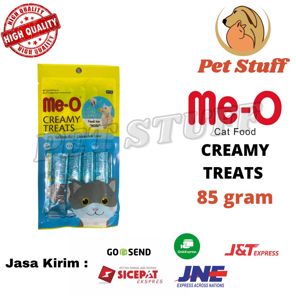 MEO CREAMY TREATS/LIQUID ME-O CHICKEN AND LIVER|Meo Creamy Treats 60gr | Meo Liquid Snack Kucing 5.0
