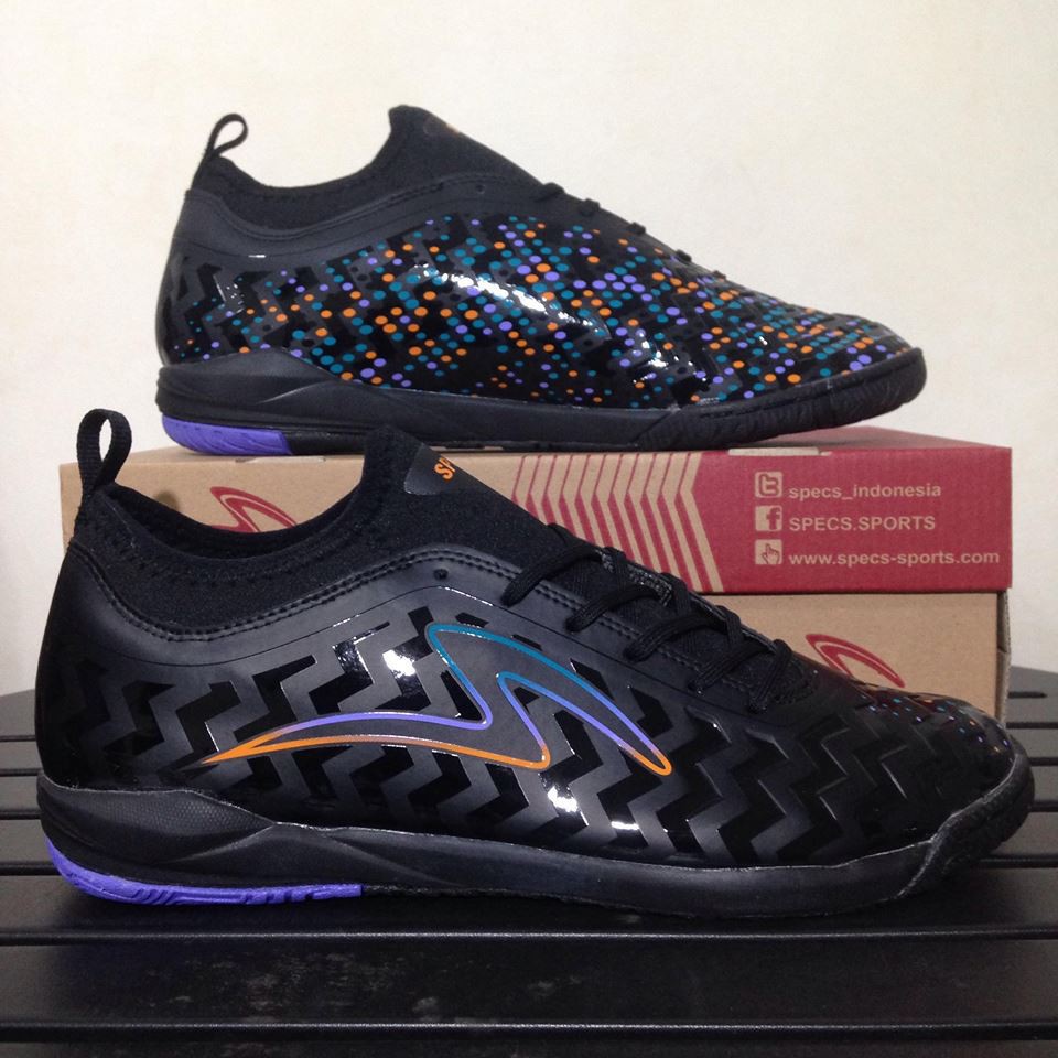 SALE Sepatu Futsal Specs Cyanide Galaxy IN Black Modular 400707 Original BNIB