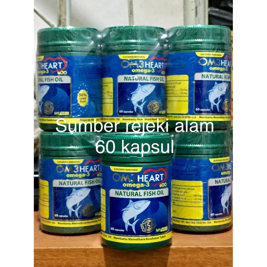 COD AKTIF]] Om3heart / Omeheart Omega 3 isi 60 TERMURAH Kode 577