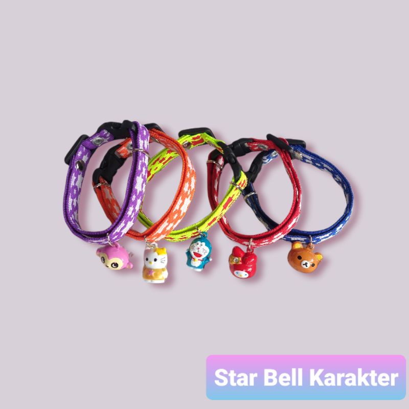 Kalung kucing Motif CORAK KARAKTER lonceng C