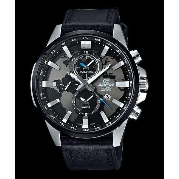 Casi0 Edifice EF303 Strap Leather Black