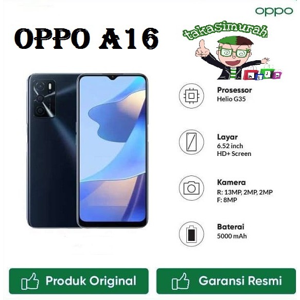 Oppo A16-A15S-A15 New Original 100% Garansi Resmi-0
