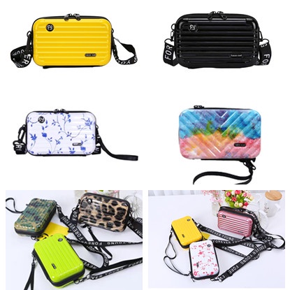 SALE ! Tas Selempang Wanita Tas wanita Kekinian koper mini wanita Tas make up Tas wanita terbaru tas bahu wanita Tas wanita murah Slingbag wanita COD Shoulder bag wanita Tas mini koper Tas wanita Forever Young bag