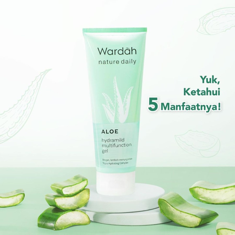 ✨LACIKOSME✨ WARDAH NATURE DAILY ALOE HYDRAMILD - MULTI GEL FACE WASH MOISTURIZER