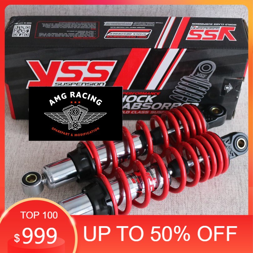 YSS PROMO SHOCK YSS TOP PRIME 280 MM CHROME RED JUPITER Z / VEGA R / F1ZR