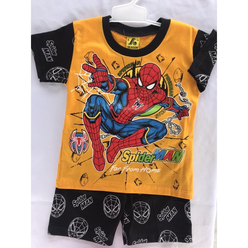 Setelan anak laki-laki Spiderman keren/Baju anak laki-laki