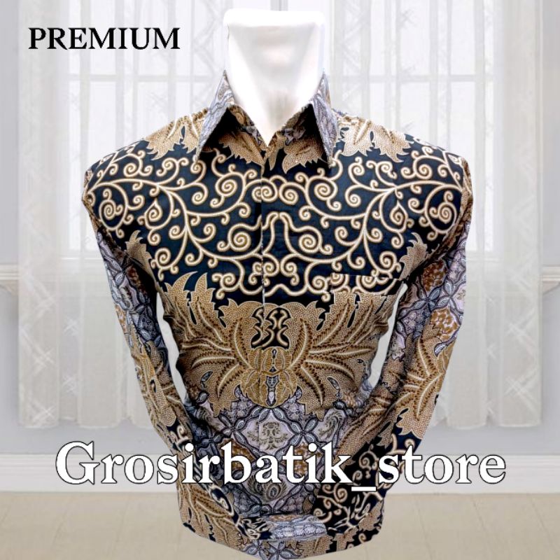 BAJU BATIK COUPLE AYAH DAN ANAK PREMIUM KATUN FURING MOTIF ELEGANCE