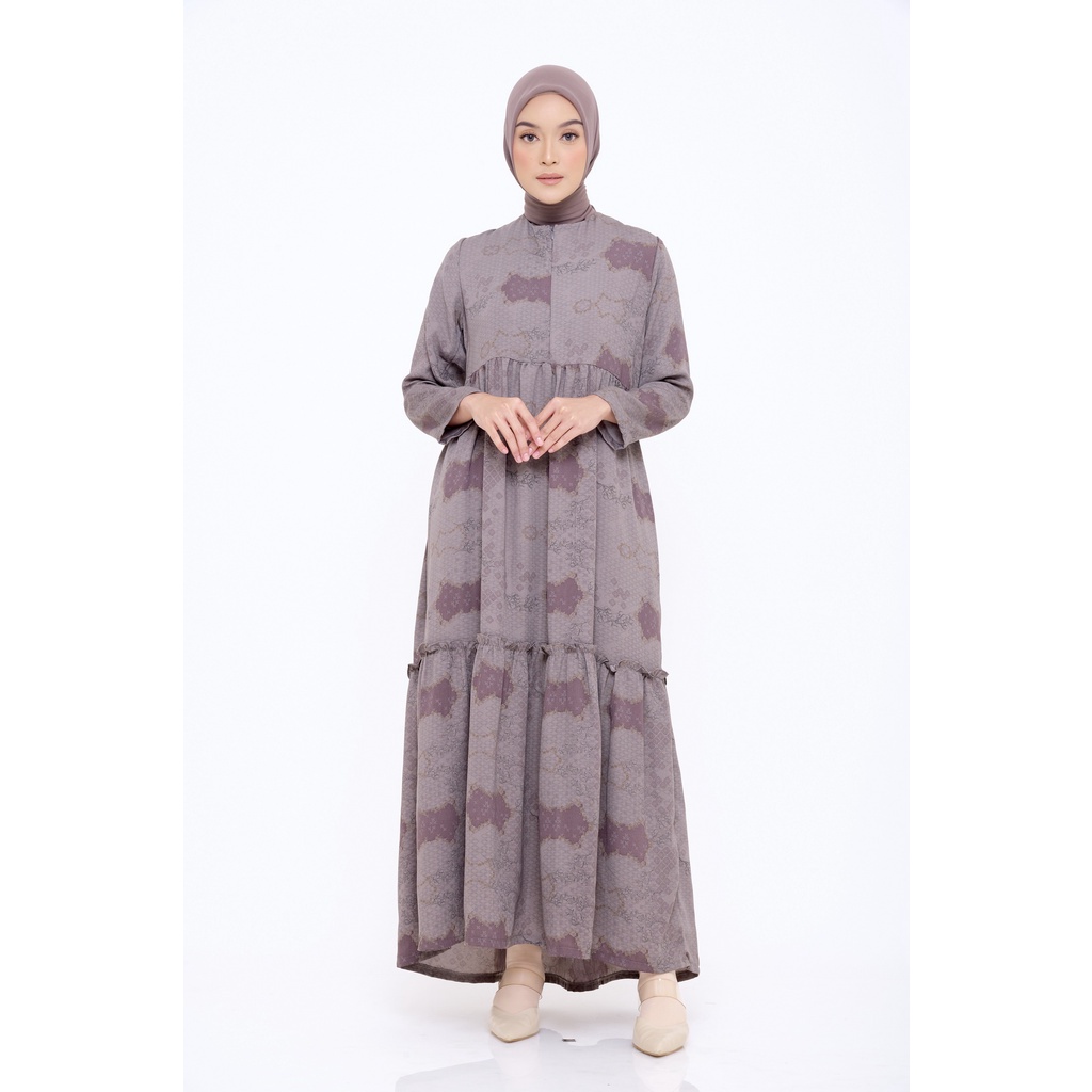 baju gamis wanita dress muslim terbaru ZM Zaskia Mecca - Billo Silver Gamis - Romansa Khatulistiwa b