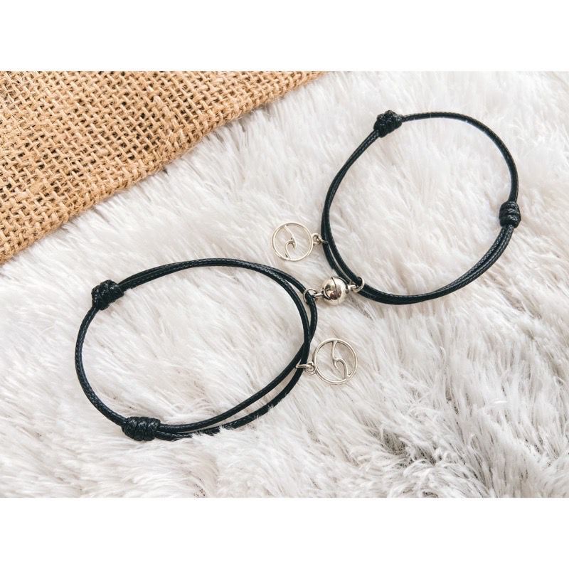 [SEPASANG] - Gelang Couple Karakter Round + Magnet