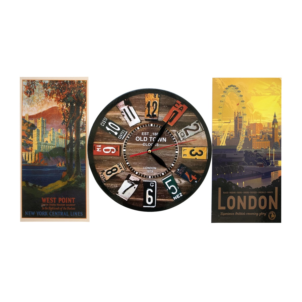 Jam Dinding Karakter 3In1 Kaligrafi Jam Dinding Kaligrafi Jam Tembok Tempel Set Jam Set Jam Dinding