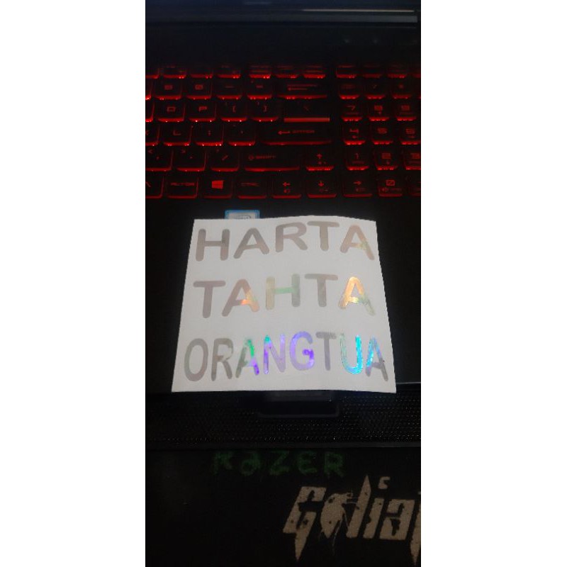 Stiker sticker hologram harta tahta custom apa saja