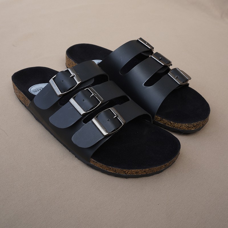 Brody Walkers Sandal pria casual sendal jepit gesper sandal kulit sol puyuh kekinian model birken