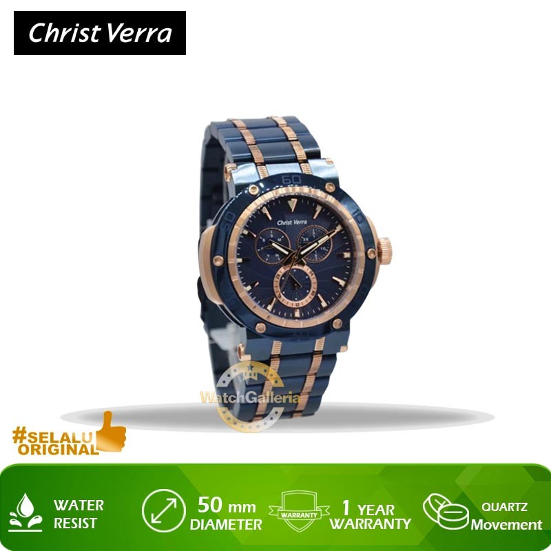 Jam Tangan Christ Verra CV 52283G-1J BLU Original Murah