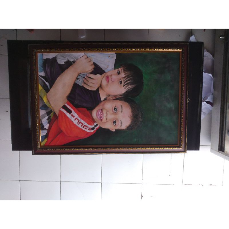 [FREEBINGKAI] Lukisan Kanvas custom cat minyak