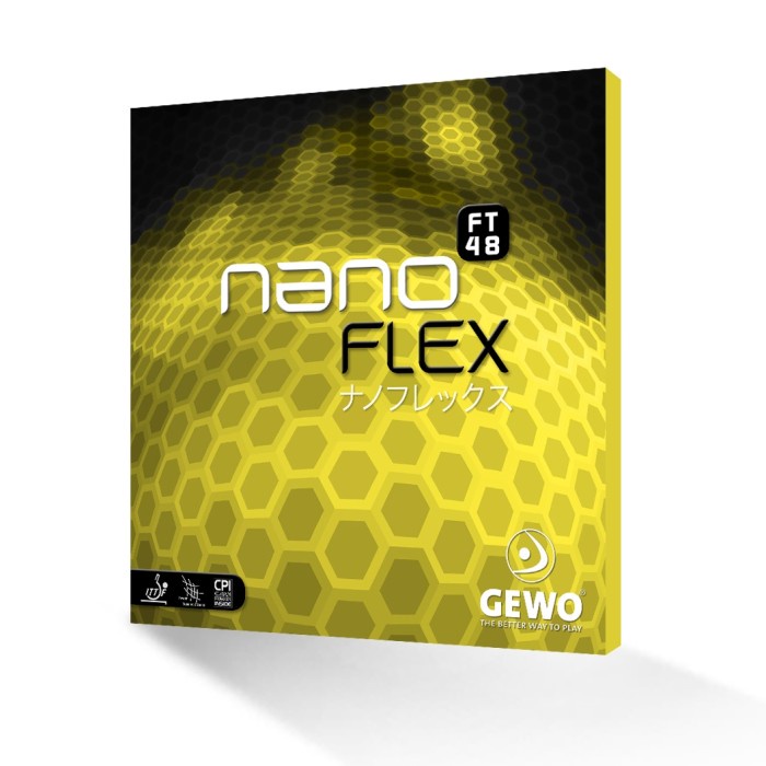 Karet tenismeja Gewo nanoFLEX FT48 - Hitam