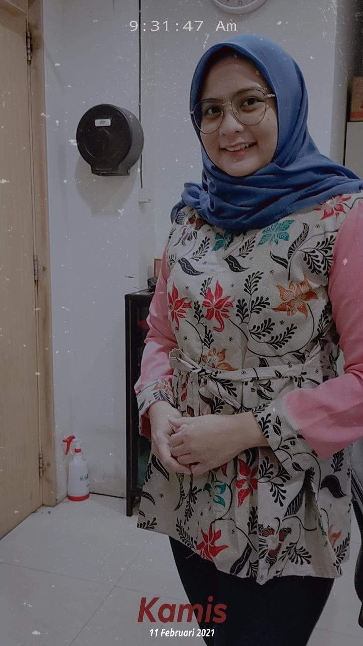 Tey-17 Batik Wanita Asj Sa Hrb026 Kenongo Kemeja Tosca Pendek