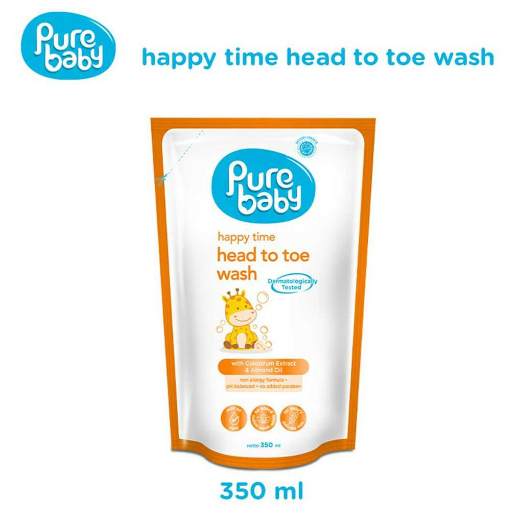 PURE BABY HEAD TO TOE WASH REFILL 350 ML