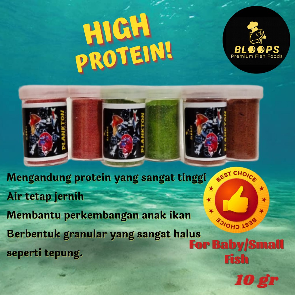 Pakan Burayak Ikan / Larva Ikan 10gr Terbaik