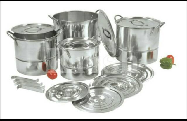 Stock Pot Steamer panci set