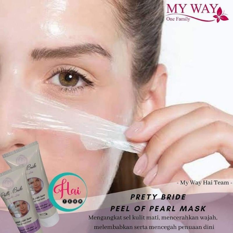 MY WAY masker Charcoal pengangkat komedo dan jerawat original BPOM