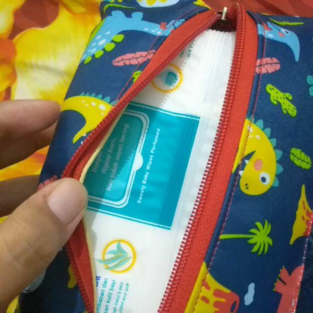 2 In 1 & 3 In 1 Tissue Cover / Tempat Tisu Kering, Basah, & Hand Sanitizer (motif Dino)