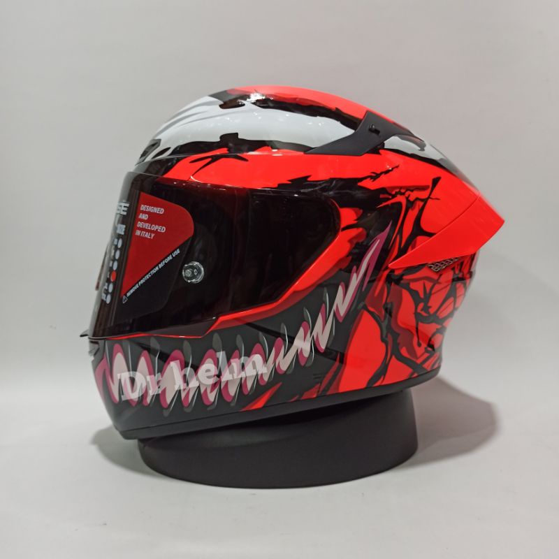 HELM KYT TT COURSE MARVEL VENOM LIMITED EDITION VISOR DARK SMOKE Full Face