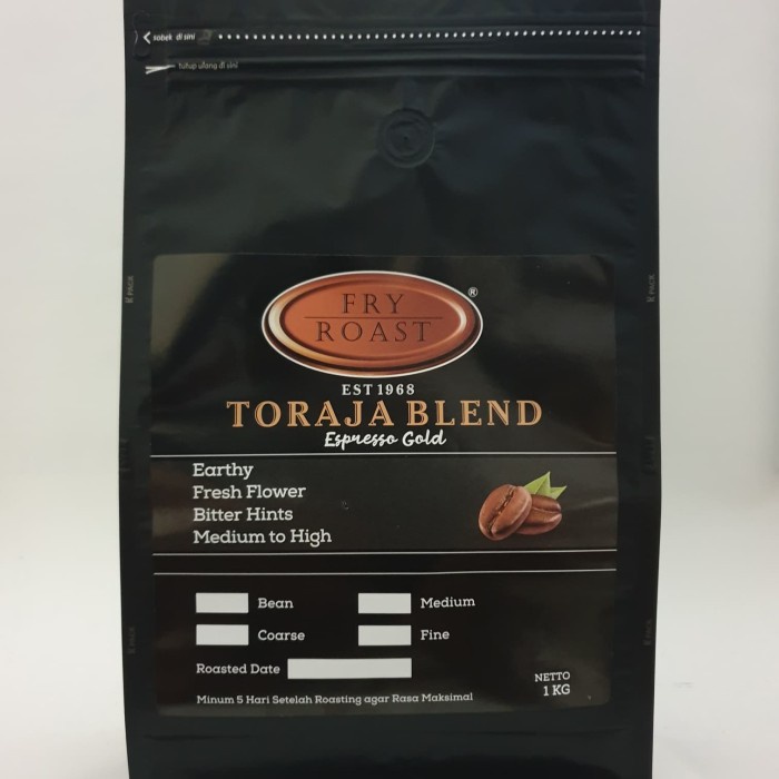 

⭐BISA COD⭐ KOPI TORAJA BLEND ESPRESSO GOLD 1 KG BIJI DAN BUBUK - BIJI