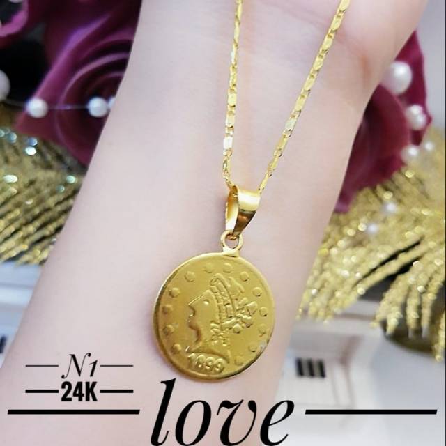 Xuping kalung lapis emas 24k 1832k